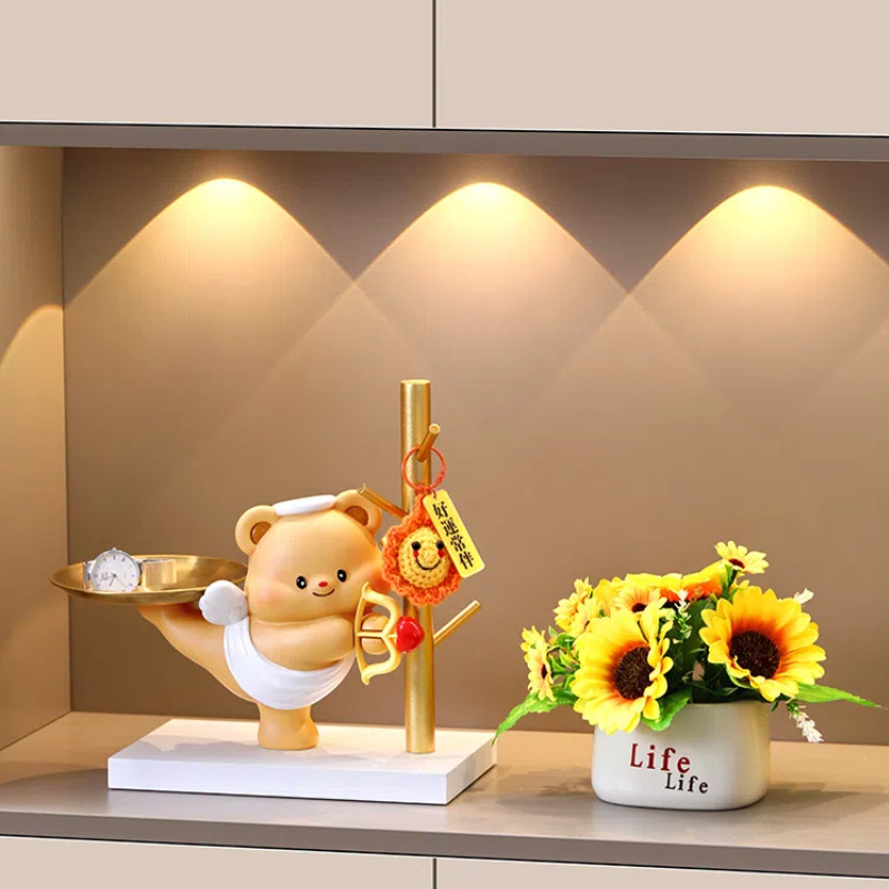 Lāča formas konfekšu un augļu trauks, sveķu amatniecība, zīmols Yiju, moderns minimālisma stils