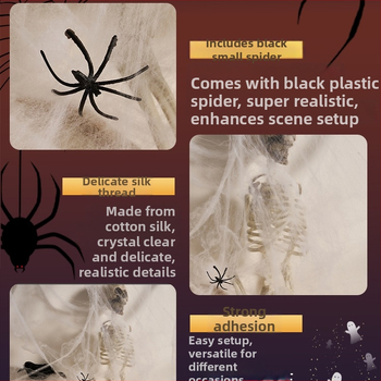 Helovyno voratinklis iš šilko rekvizitas – universalus vietos dekoracijai, medžiaga: šilkas gėlė