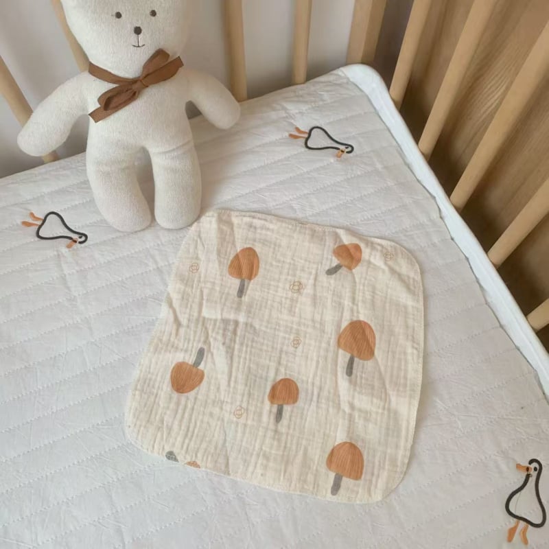 Zīdaiņu četrslāņu gāzes kvadrātveida dvielis – Wheat kiss, 30 g, uzsūkšanās 0–5 s