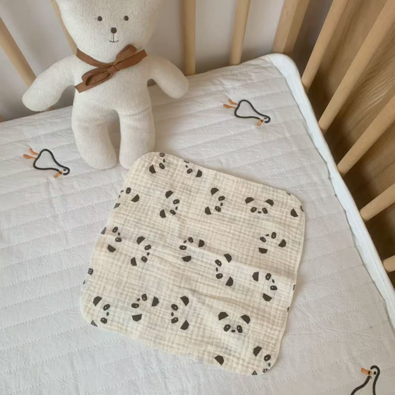 Zīdaiņu četrslāņu gāzes kvadrātveida dvielis – Wheat kiss, 30 g, uzsūkšanās 0–5 s