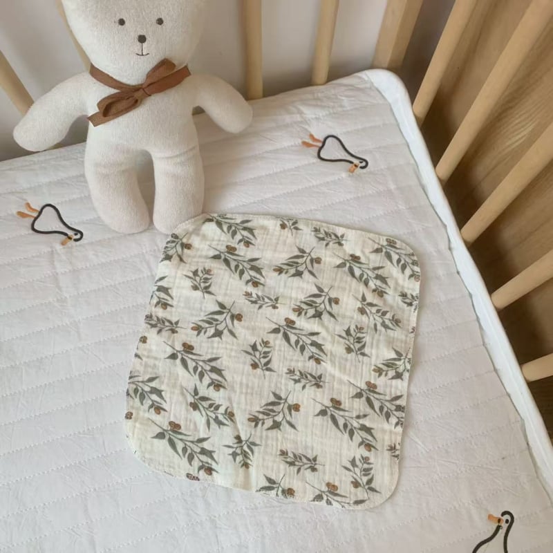 Zīdaiņu četrslāņu gāzes kvadrātveida dvielis – Wheat kiss, 30 g, uzsūkšanās 0–5 s