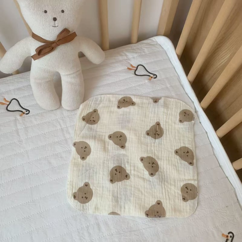 Zīdaiņu četrslāņu gāzes kvadrātveida dvielis – Wheat kiss, 30 g, uzsūkšanās 0–5 s