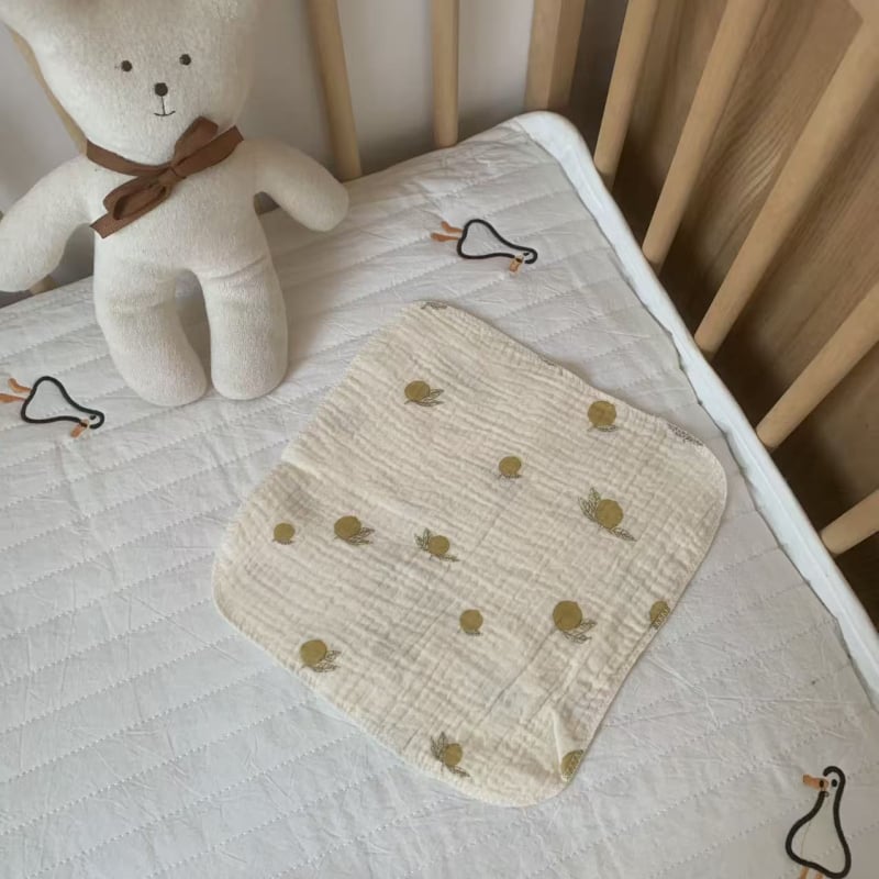 Zīdaiņu četrslāņu gāzes kvadrātveida dvielis – Wheat kiss, 30 g, uzsūkšanās 0–5 s