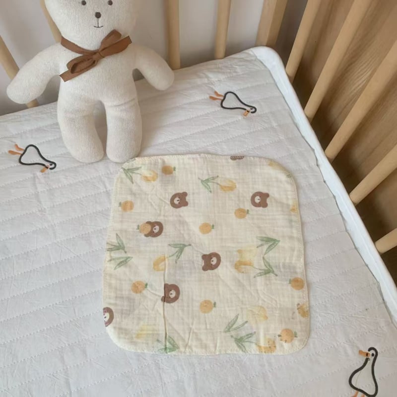 Zīdaiņu četrslāņu gāzes kvadrātveida dvielis – Wheat kiss, 30 g, uzsūkšanās 0–5 s