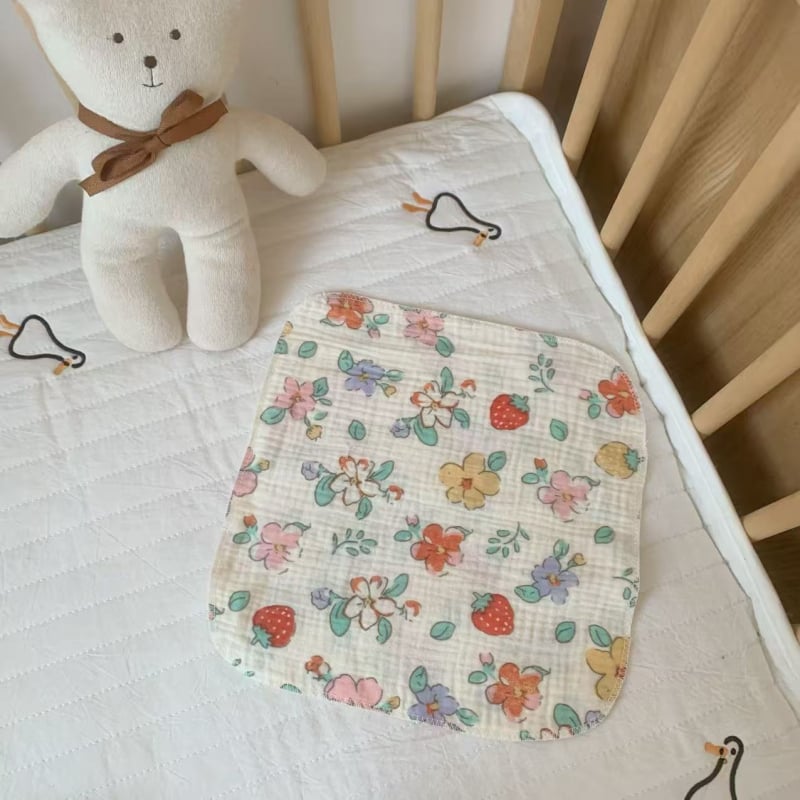 Zīdaiņu četrslāņu gāzes kvadrātveida dvielis – Wheat kiss, 30 g, uzsūkšanās 0–5 s