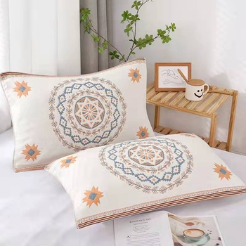 4 rétegű géz párnahuzat, 100% pamut, logó nyomtatás, testreszabás elérhető