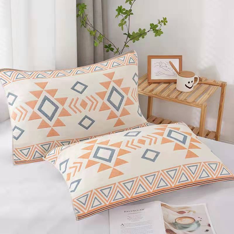 4 rétegű géz párnahuzat, 100% pamut, logó nyomtatás, testreszabás elérhető