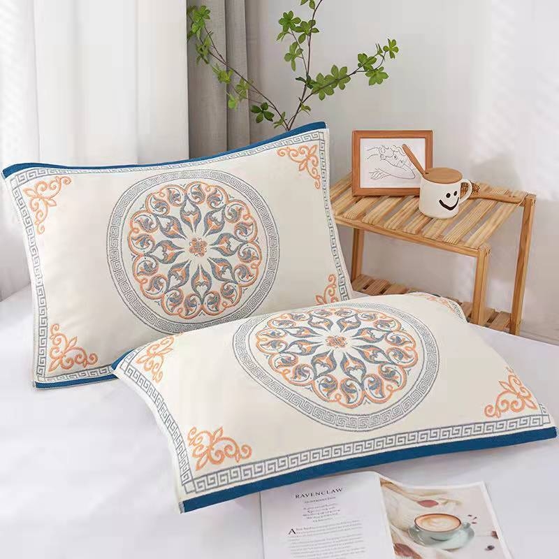 4 rétegű géz párnahuzat, 100% pamut, logó nyomtatás, testreszabás elérhető