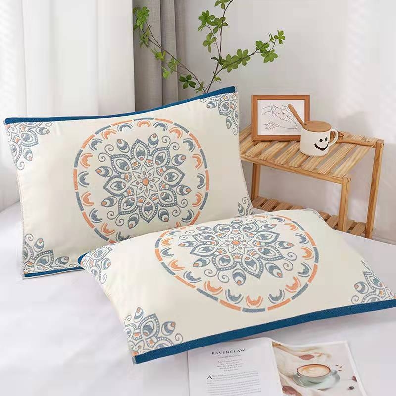 4 rétegű géz párnahuzat, 100% pamut, logó nyomtatás, testreszabás elérhető