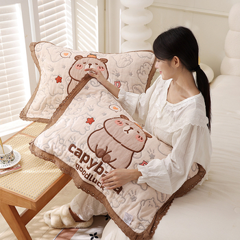 Jiayang pamučna navlaka za jastuk s čipkastim rubom, prozračna, za sve sezone