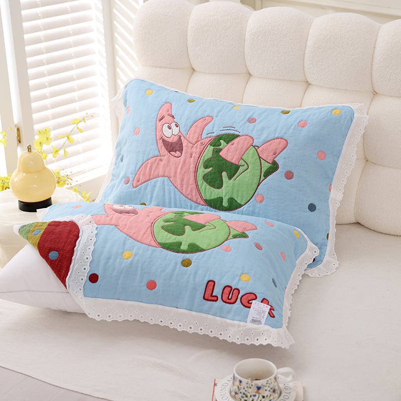 Jiayang pamučna navlaka za jastuk s čipkastim rubom, prozračna, za sve sezone