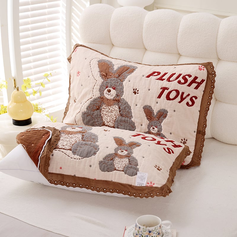 Jiayang pamučna navlaka za jastuk s čipkastim rubom, prozračna, za sve sezone