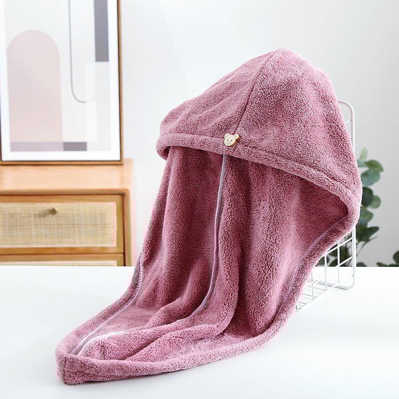 Ze Ze kapa za kosu od koralnog fleksa – upija, brzo suši; Materijal: koralni fleece; smjesa najlona i poliestera; 150D; težina 120–139 g