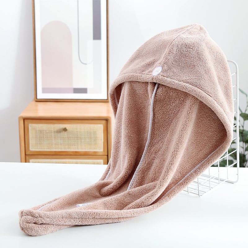 Ze Ze kapa za kosu od koralnog fleksa – upija, brzo suši; Materijal: koralni fleece; smjesa najlona i poliestera; 150D; težina 120–139 g