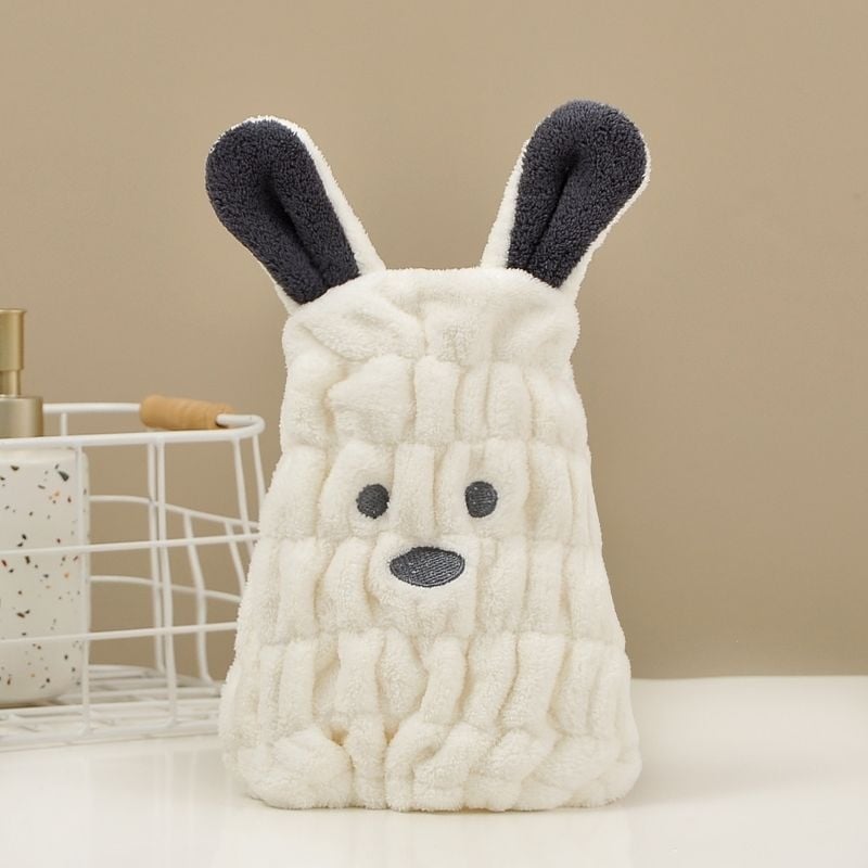 Dječja kapica za sušenje kose, šivana, iznimno upijajuća, brzo sušenje, koralni flis, pređa 150D