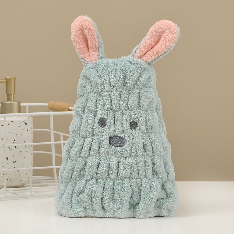 Dječja kapica za sušenje kose, šivana, iznimno upijajuća, brzo sušenje, koralni flis, pređa 150D