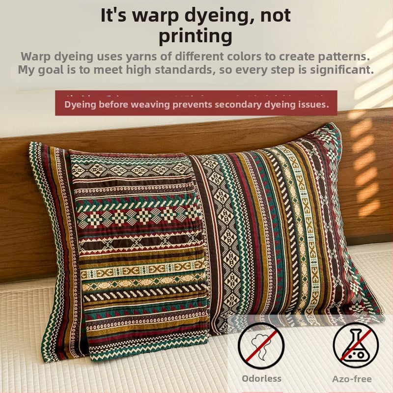 Set navlaka za jastuk (dva komada) – retro stil, 100% pamuk, prozračan, anti-klizno, mogućnost prilagodbe, marka Autumn Thoughts