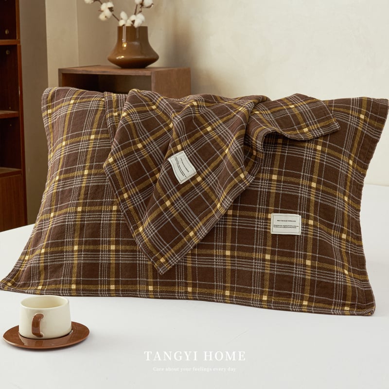 Set navlaka za jastuk (dva komada) – retro stil, 100% pamuk, prozračan, anti-klizno, mogućnost prilagodbe, marka Autumn Thoughts