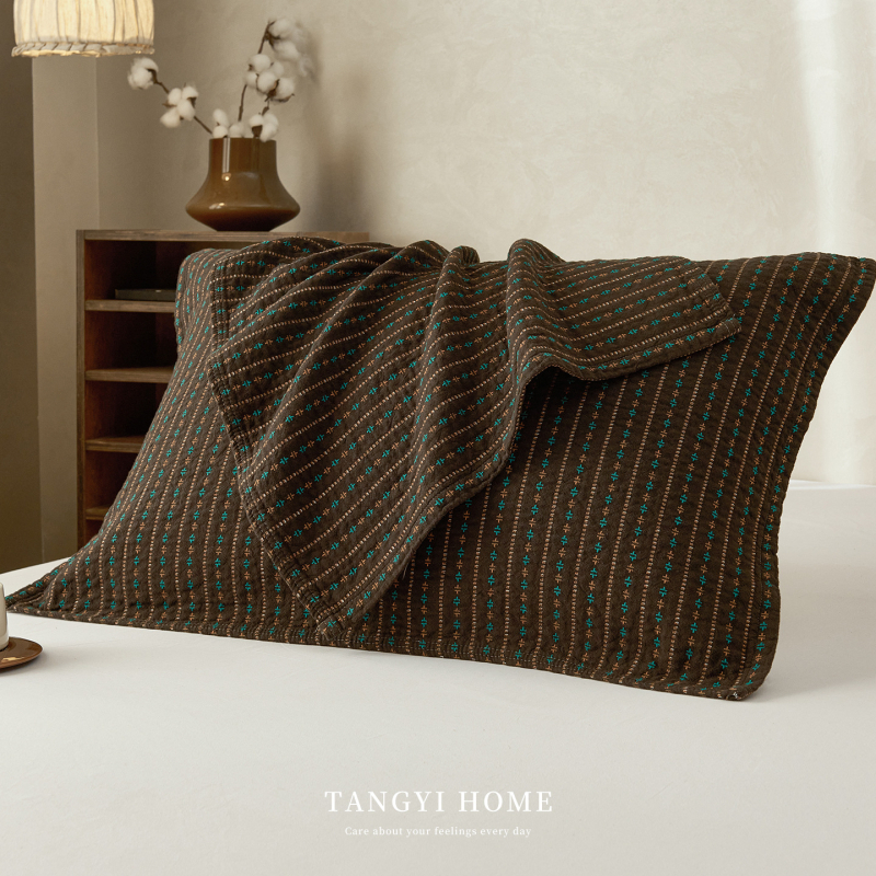 Set navlaka za jastuk (dva komada) – retro stil, 100% pamuk, prozračan, anti-klizno, mogućnost prilagodbe, marka Autumn Thoughts