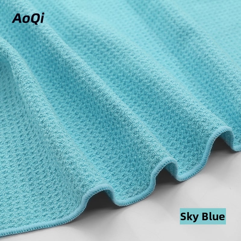 AoQi kapa za kosu od mikrovlakana s wafl uzorkom, apsorbirajuća tuš kapa za odrasle, >200 g, prilagođena pređa, vez/šivanje/otisk