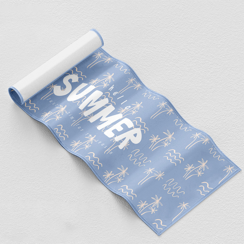 Sporta dvielis zālei ar pielāgotu logotipu - mikrofibra, 160–400 g, sviedru uzsūkšanās 0–5 s, druku process, pielāgots logotips