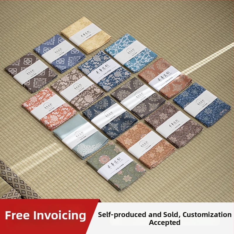 Aksesoar za ceremoniju čaja — platnena krpa za čaj s logom, porijeklo Dehua, stil novog kineskog stila