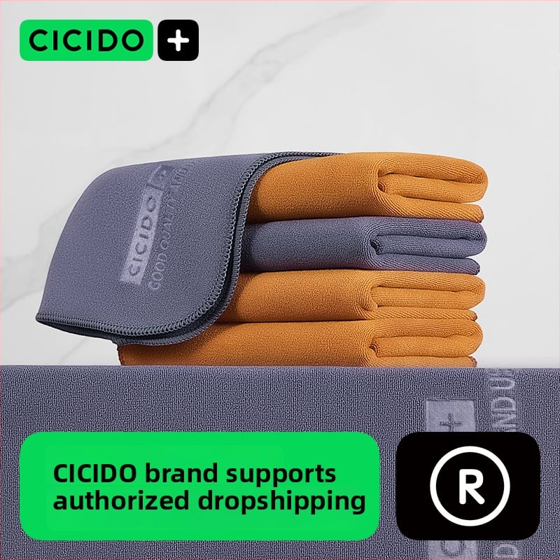 CICIDO/Xiduo superfīna šķiedras auto mazgāšanas dvielis, auto tīrīšanas lupatiņa, pielāgota apstrāde