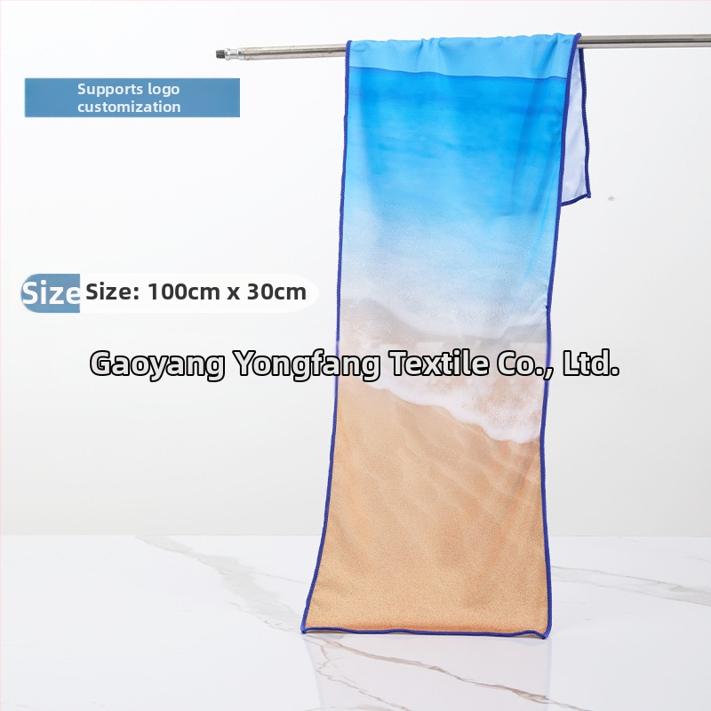 Sporta dvielis no mikrošķiedras, dzesējošā funkcija, sublimācijas apdruka, 50 g, Pretty Doll