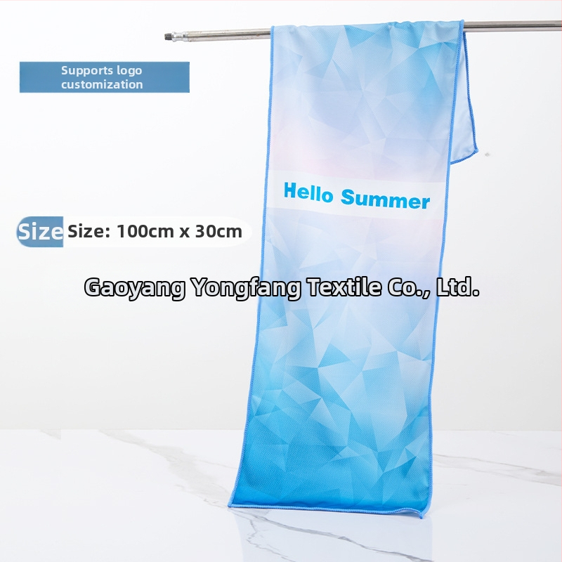 Sporta dvielis no mikrošķiedras, dzesējošā funkcija, sublimācijas apdruka, 50 g, Pretty Doll