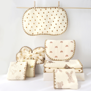 Naujagimių debesų pagalvė, formuota, animacinio stiliaus, medvilnė, tinkama 0–12 mėnesių naujagimiams