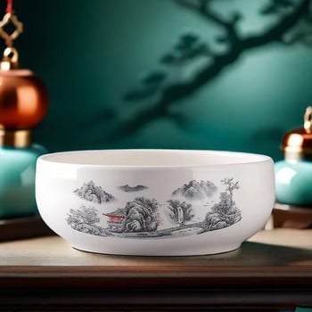 Keramički čajni sud za pranje s posudom za ostatke čaja i pepelnik – dodaci Kung Fu čaj seta