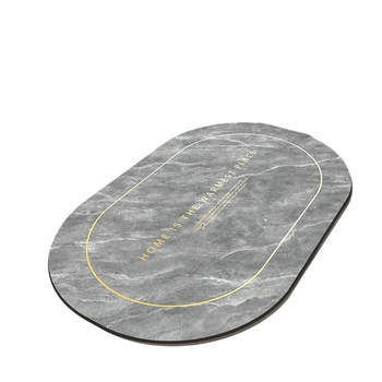 Kupaonska podloga od diatomijske gline, kvadratnog oblika, prugast uzorak, nordijski stil, pogodna za kuhinju, kupaonicu i ulaz