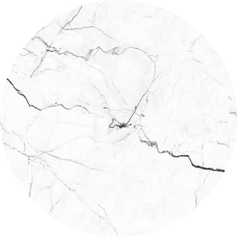 Absorbuojantis keraminis padėkliukas su kamštine baze, marmurinė tekstūra, apvalios formos, šiuolaikinis minimalistinis stilius