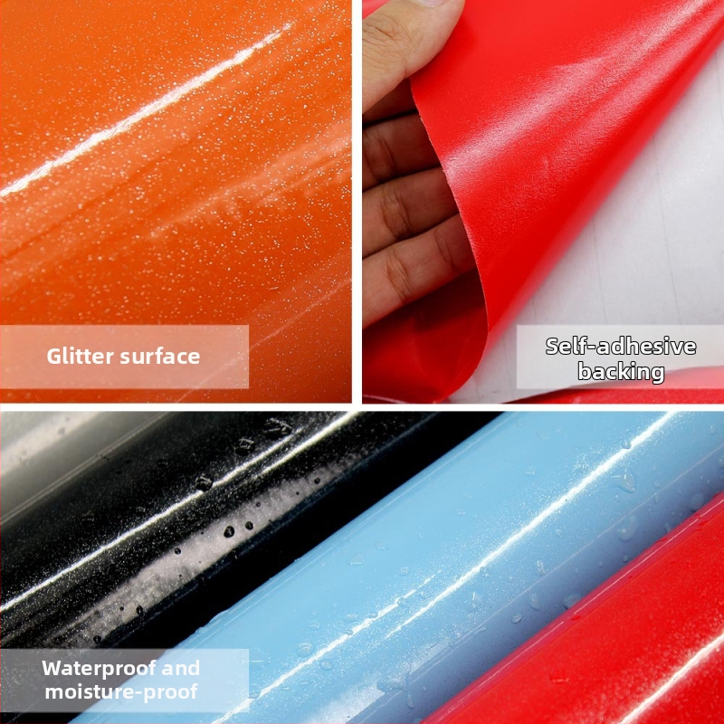 Gyöngyház hatású öntapadós PVC film szekrényekhez és bútorokhoz – 3 rétegű PVC, vízálló, nedvességálló, penészálló, olajálló