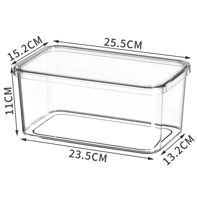 Drabužių laikymo dėžė su dangčiu, PET plastikas, 35 L, dulkių atspari, skirta apatinėms drabužiams ir kosmetikai