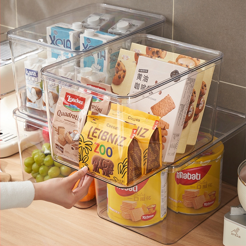 Drabužių laikymo dėžė su dangčiu, PET plastikas, 35 L, dulkių atspari, skirta apatinėms drabužiams ir kosmetikai