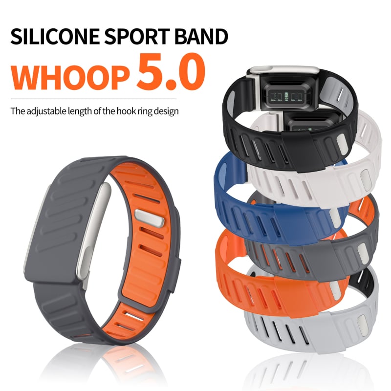 5.0 Whoop narukvica za sat – dvobojna sportska silikonska traka za Whoop