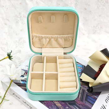 Cutie bijuterii din piele Vine, PU piele european retro, Modelul 5, Model solid, Carcasă rigidă, pentru depozitare brățări cristal și ruj