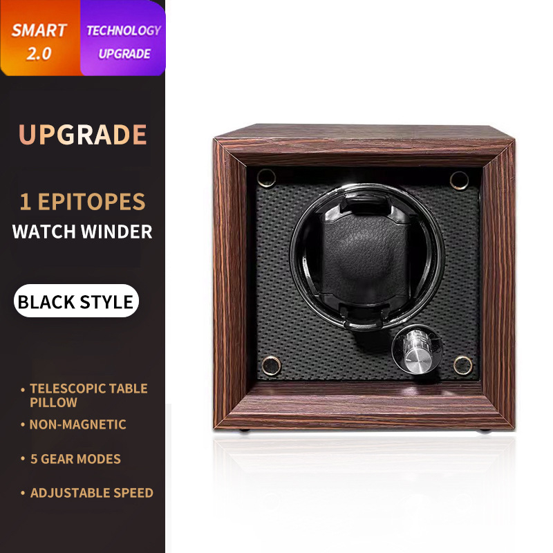 BOLAI Koka Pulksteņu Šakers un Rotators, Kluss, Pretmagnētisks, Automātisks ar Glabāšanas Kastīti