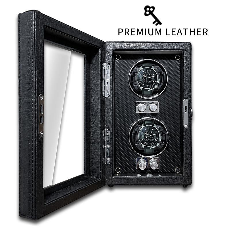 BOLAI Koka Pulksteņu Šakers un Rotators, Kluss, Pretmagnētisks, Automātisks ar Glabāšanas Kastīti