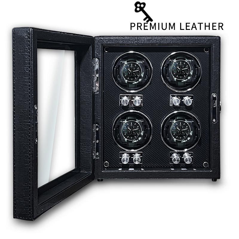 BOLAI Koka Pulksteņu Šakers un Rotators, Kluss, Pretmagnētisks, Automātisks ar Glabāšanas Kastīti