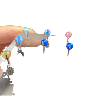 Lip nails za kosti uha – titanijeva zlitina, polirano, geometrijski stil, unisex