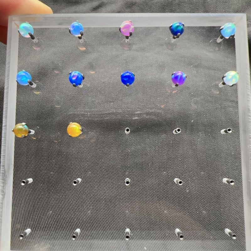 Lip nails za kosti uha – titanijeva zlitina, polirano, geometrijski stil, unisex