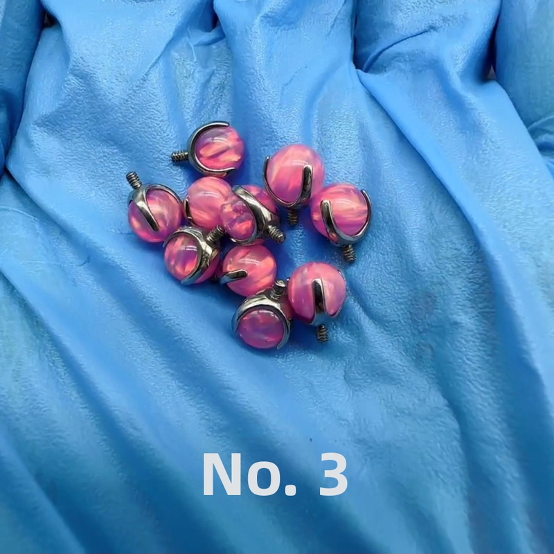 Lip nails pre ušné kosti – titanová zliatina, leštené, geometrický štýl, unisex