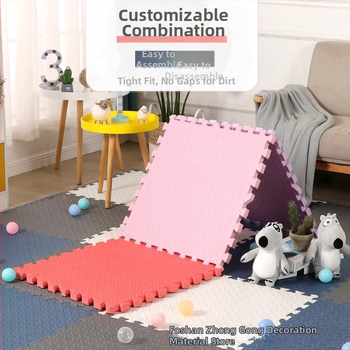 Interlocking EVA putų kilimėlis kūdikių šliaužimui – lapų raštas, skalbiamas, atsparus smūgiams, garso izoliacija