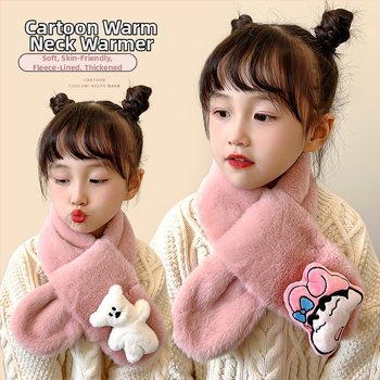 Детски шал – унисекс с карикатурен принт, кашмир съдържание >96%, за зимно-есенно време, правоъгълен формат, еднообразно плетиво