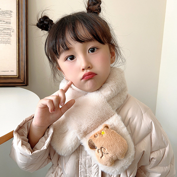 Детски шал – унисекс с карикатурен принт, кашмир съдържание >96%, за зимно-есенно време, правоъгълен формат, еднообразно плетиво