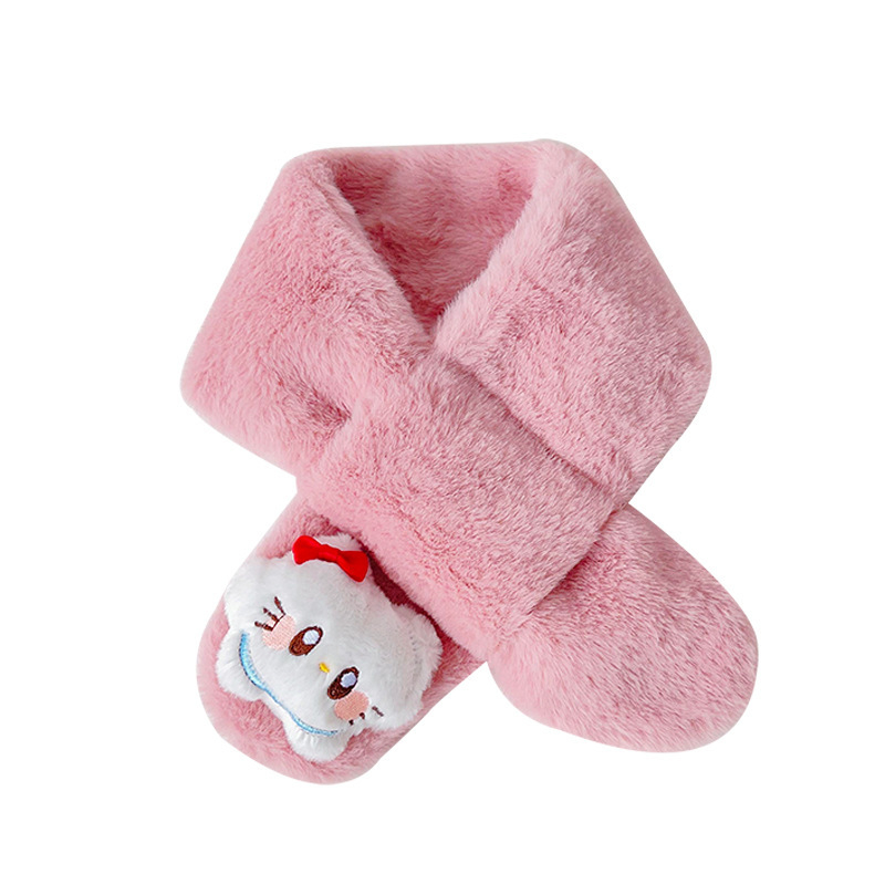 Детски шал – унисекс с карикатурен принт, кашмир съдържание >96%, за зимно-есенно време, правоъгълен формат, еднообразно плетиво