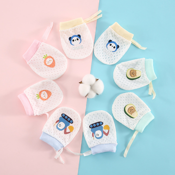 Zīdaiņu plaukstas aizsargājošās cimdi – apģērba cimdi 0–1 gadu vecumam, saglabā siltumu, pavasara 2025 izlaišana, zēniem