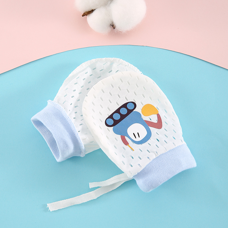 Zīdaiņu plaukstas aizsargājošās cimdi – apģērba cimdi 0–1 gadu vecumam, saglabā siltumu, pavasara 2025 izlaišana, zēniem